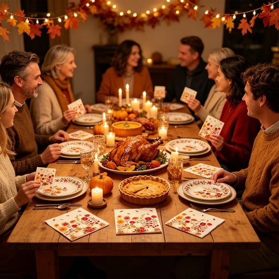 Gqtwoy 20Pcs Thanksgiving Paper Plates, Disposable Tableware, Festive Pumpkin and Maple Leaves Patterns, Perfect for Fall Harvest Party Celebrations, Eco-Friendly and Convenient for Gatherings