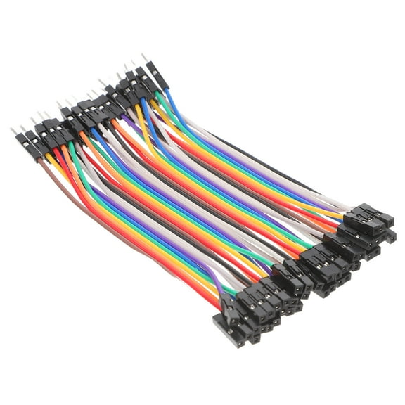 FESTFENDS Jumper Wires 40Pcs Assorted Color Male to Female Header for Repair and Electronics Assembly