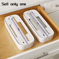 thumbnail image 4 of Drawer Food Wrap Dispenser, Foil, Plastic and Wax Paper Organizer for Kitchen Organization, 4 of 5