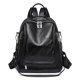 thumbnail image 1 of Women's PU backpack school bag waterproof anti-theft black, 1 of 5