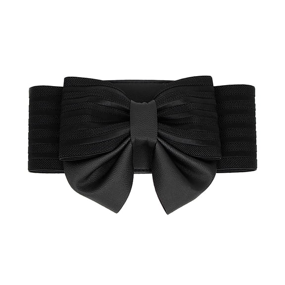 Women Belts for Dresses Women Belts for Jeans Plus Size Stretch Belts for Women Fashion Wide Belts for Women Fashion Elastic Belt for Dresses Red Belts for Women Trendy,Black,Length:29''