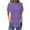 Tops for Women Plus Size-Purple, variant on Homenesgenics Tops for Women Plus Size,Tunic Tops for Women,Crop Tops for Women Women's Fashion Solid Color Short Sleeves Blouse Round Neck Casual Pink XXXL