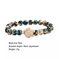 thumbnail image 4 of QQTDFG Unisex Camouflage orange-yellow Turquoise Bracelet Ocean Turtle Design-default, 4 of 4
