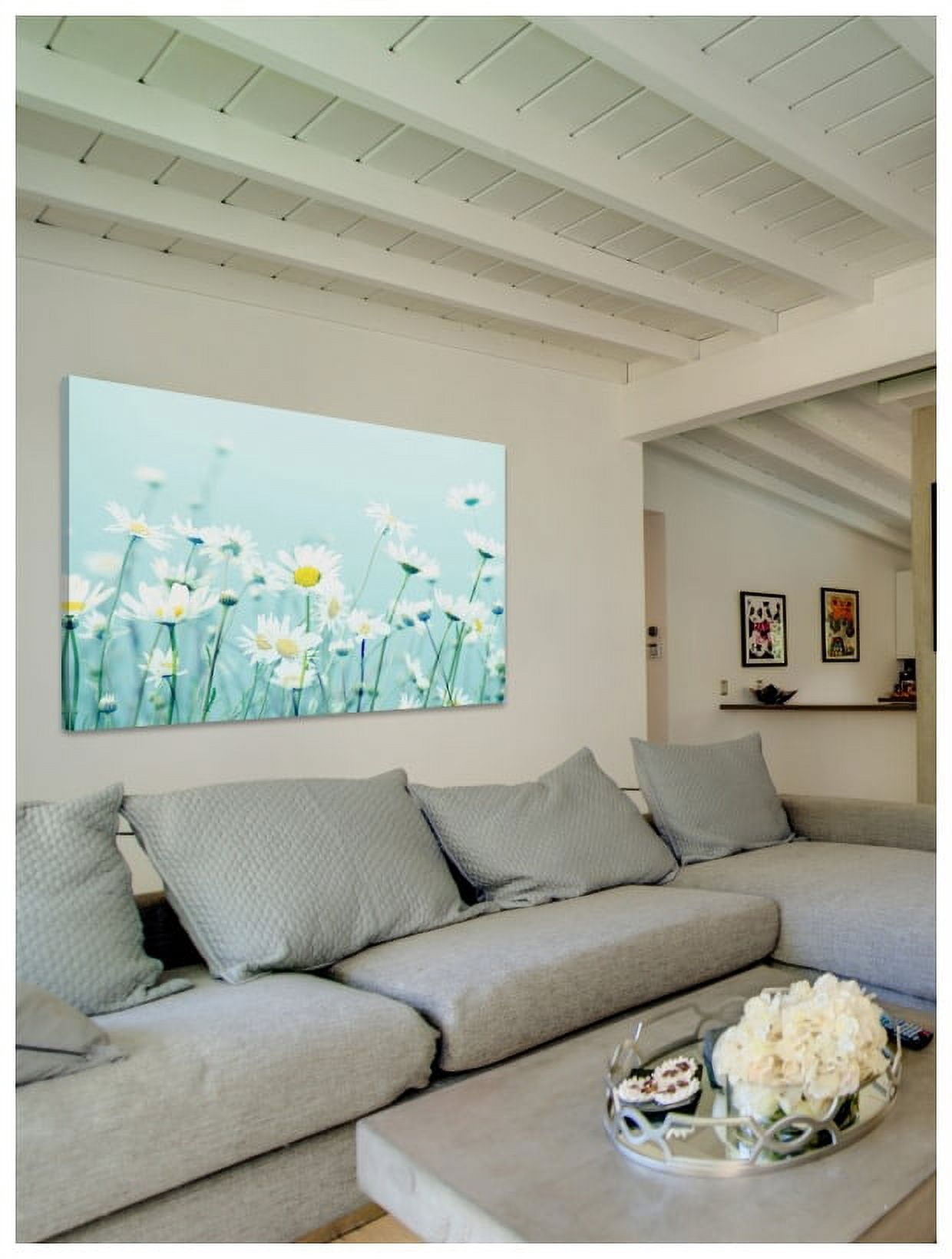 Marmont Hill 'Dancing Daisies' by Robin Delean Painting Print on Wrapped Canvas