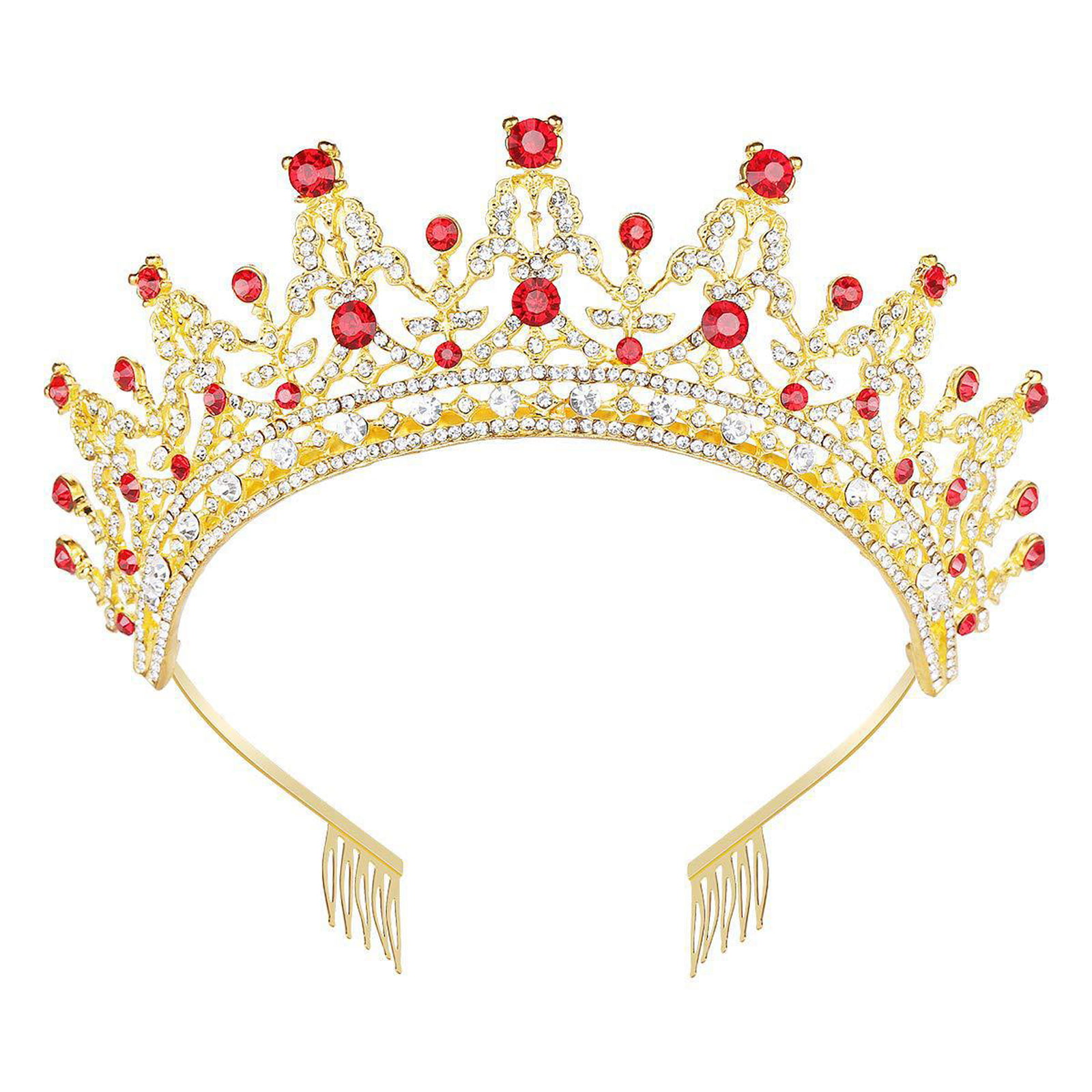 Princess Royal Petite European Rhinestone Crystal Bridal Tiara Crown Silver Tone
