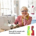 thumbnail image 6 of Automatic Needle Threader, Hand Thread Guide for Quick Eyelet Passage, Durable Plastic Construction Ensures Long-Lasting Performance, Perfect for All Skill Levels (8PCS), 6 of 7