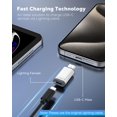thumbnail image 3 of Adaptador MoKo Lightning a USB-C Paquete de 2 para iPhone y iPad, 3 of 8
