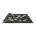 thumbnail image 2 of Ahgly Company Indoor Square Oriental Light Blue Modern Area Rugs, 6' Square, 2 of 4