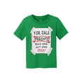 thumbnail image 1 of Parents For Sale Kids Cotton T-Shirt - Clover Green - X-Large, 1 of 1