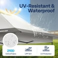 thumbnail image 4 of SPECSTAR 10x10ft Pop Up Gazebo One Push Setup Canopy Tent Heavy Duty with Wheel Carry Bag and 4 Sandbags,2 Tiers Roof for Patio Garden Backyard, Gray, 4 of 9
