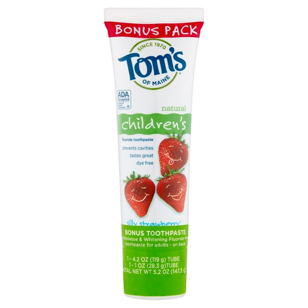 Tom's of Maine Natural Children's Silly Strawberry Fluoride Toothpaste
