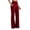 BRed, variant on Kelon Yoga Pants, Yoga Pants Women Wide Leg Pants with Pockets Stretch Loose Casual Lounge Sweatpants Petite/Regular/Tall, S