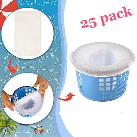 25 Pcs Pool Skimmer Socks Savers for Pool Filters Excellent Savers for Filters Baskets and Skimmers