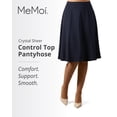 thumbnail image 2 of MeMoi Women's Crystal Sheer Control Top Pantyhose - Womens - Female, S, Honey, 2 of 12