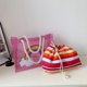 thumbnail image 3 of Bolso de playa para mujer Moda con monedero Bolsos transparentes Bolso de verano (Púrpura), 3 of 8