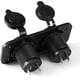 thumbnail image 4 of Adaptador de cargador de encendedor de cigarrillos con conexión de enchufe USB dual para coche, camión, motocicleta, 12V, negro, 4 of 6
