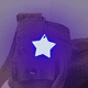 thumbnail image 4 of Llavero con forma de estrella de PVC con logotipo de advertencia nocturna y reflector para montar en la mochila escolar, 4 of 6