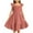 Pink, variant on 3-14 Years Toddler Kids Girls Summer Dresses Lace Ruffle Sleeve Pleated Dress Children Tiered Casual Midi Dress