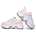 thumbnail image 3 of Kids Teen Wheels Shoes with Lights Women Men Rechargeable Roller Skates Shoes Retractable Wheels Shoe LED Flashing Sneakers for Girls Boys Gift, 3 of 12