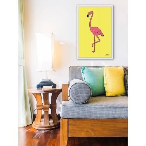 "Flamingo" Framed Painting Print