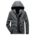 thumbnail image 2 of Deal of the Week Ofreoo Men's Thin Jacket Casual Sports Windbreaker Long Sleeve Hooded Casual Outwear Jackets Men's Lightweight Jackets, 2 of 7