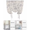 thumbnail image 6 of Vintage Spring Floral Tie Up Curtains for Window, Thermal Insulated Balloon Shade Adjustable Rod Pocket Curtains Valance Panels for Kitchen Bathroom Cafe 52 x 63 Farmhouse Summer Botanical, 6 of 6