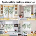 thumbnail image 6 of Eucalyptus Leaves Kitchen Curtains 84 Inch Length, Sage Green Spring Summer Botanical Grommet Top Bedroom Living Room Curtains, Light Filtering Cafe Curtain Drapes 2 Panels Set 84''x84'', 6 of 9