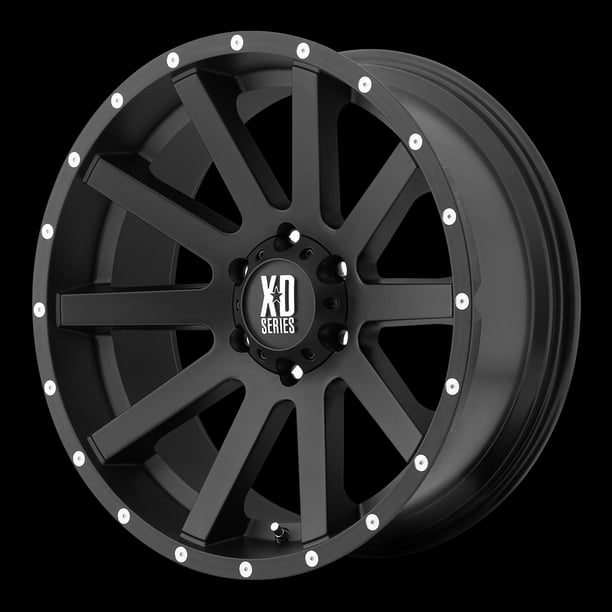 20" Black With Natural Flange Heist XD818 Wheel by KMC Wheels