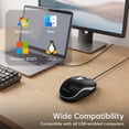 Memzuoix Wired USB Mouse, 3-Button USB-A Computer Mouse with Scroll ...