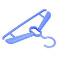thumbnail image 1 of Clothes Dryer, Rotatable Hook 6Pcs PP Material Clothes Rack Retractable  for Iindoor for Balcony Blue, 1 of 8
