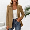Admvng Womens Blazer Jacket Notched Lapel Long Sleeve Loose Lightweight ...