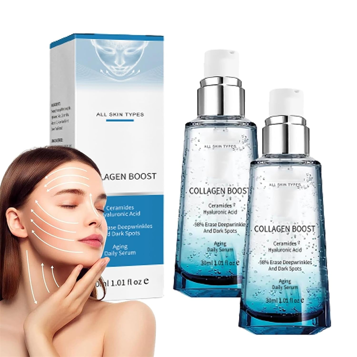 YiFudd Advanced Collagen Boost Anti Aging Serum, Collagen AntiWrinkle