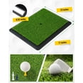 thumbnail image 4 of Golf Swing Trainer Mat for Practice & Training â€“ Replaceable Turf Surfaces, Non-Slip Rubber Base for Indoor/Outdoor Use, Include WHITE, 4 of 6