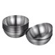 thumbnail image 1 of BESTONZON - Juego de 8 platos de acero inoxidable para salsas, cuencos para mojar alimentos, plato redondo para condimentos, platillos para aperitivos, 1 of 5