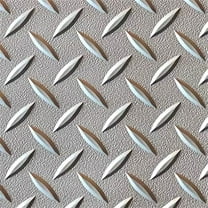 Auto Care Products 87053 5 x 3 ft. Textured Slip Resistant Diamond Plate Silver Vinyl Garage Flooring Roll Door Mat