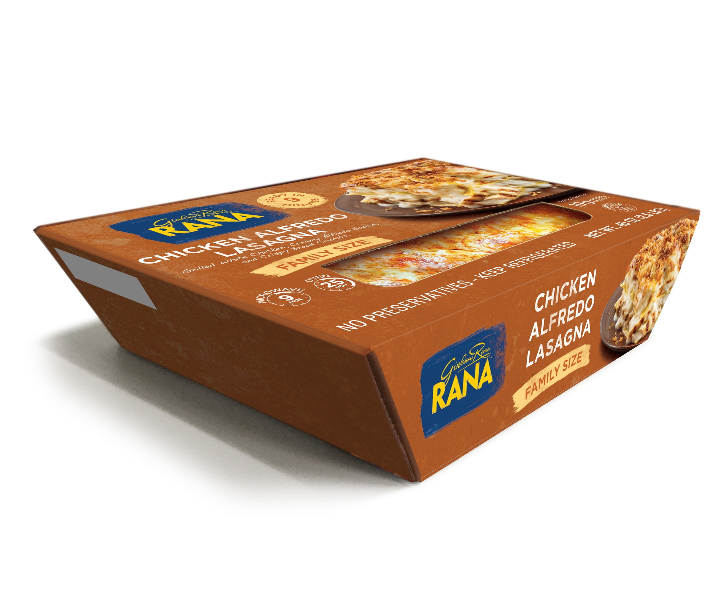Rana Chicken Alfredo Lasagna, Family Size, 40oz, Refrigerated, Refer to Packaging for Allergens