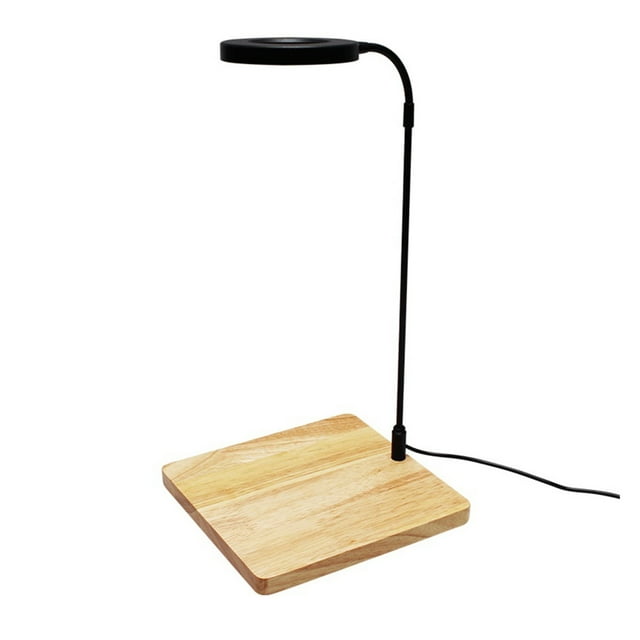 LED Aquarium Light USB Wood Base Aquatic Plants Grow Lighting Lamp for Fish Tank ,Easy Installation