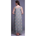 thumbnail image 4 of Bimba Robe de Nuit en Rayonne pour Femmes Maxi Imprimée Tenue de Sommeil Robe de Nuit-G, 4 of 5
