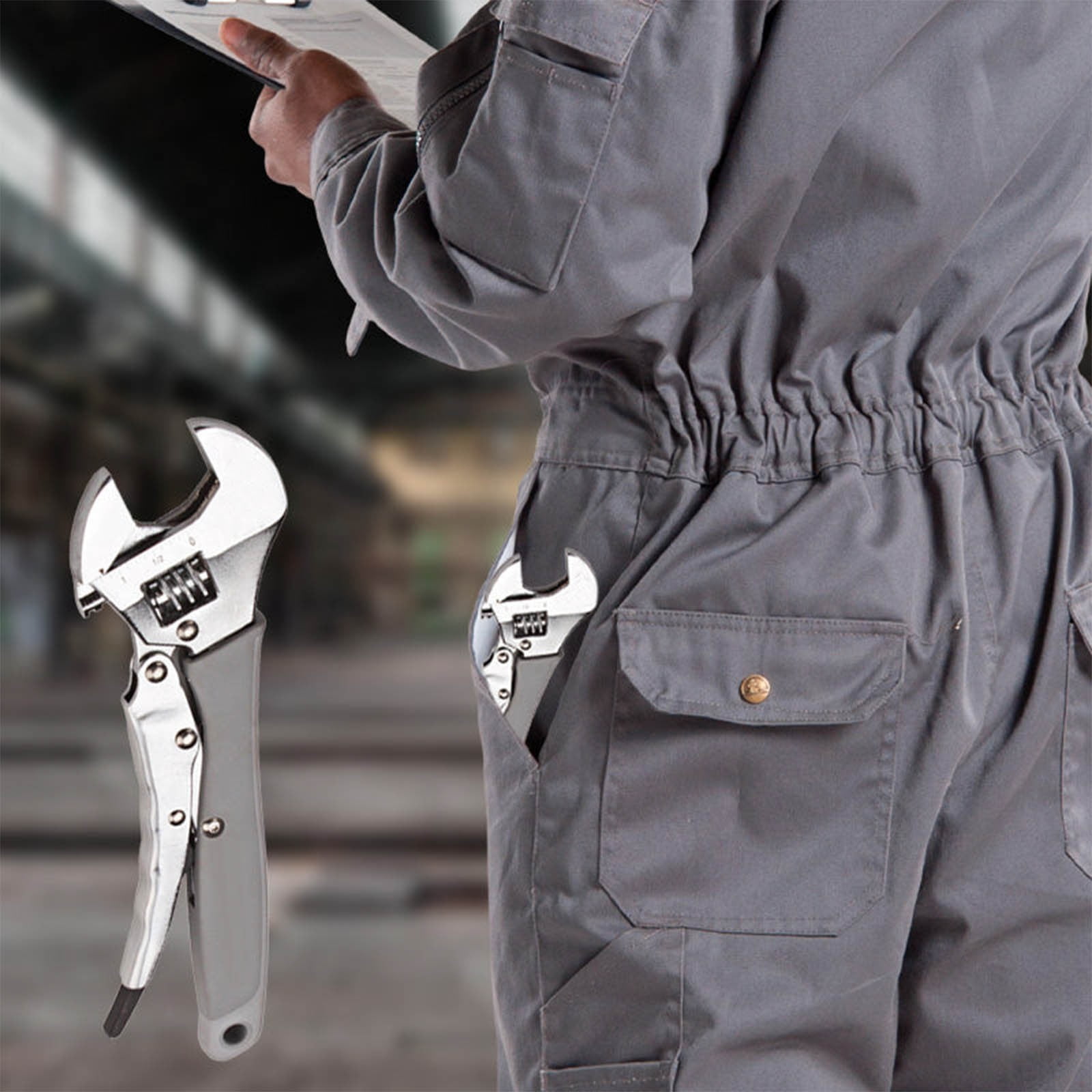 Deeceymbur High Power Adjustable Wrench Industrial Grade Heavy-duty Wrench Heavy-duty Pliers Flexible Board Opening Wrench