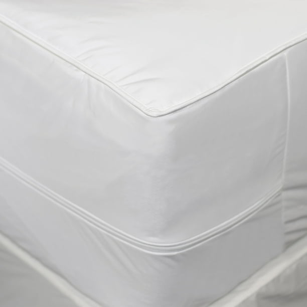 AllerEase 2in1 Mattress Pad with Removable Hot Water Washable Top Pad