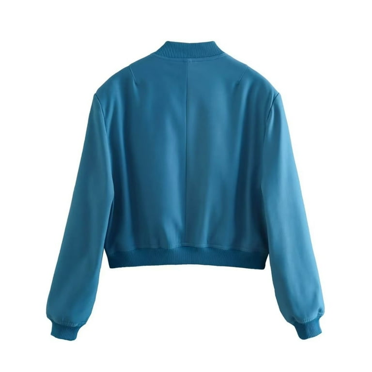 Defitshape Women's Long Sleeve Bomber Jackets Spring Jacket Winter