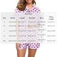 thumbnail image 4 of Dzrciro Pajamas for Women Set, Short Sleeve V Neck Button Down Tops with Pockets and Elastic High Waist Pants with Various Prints, Comfy Lightweight Everyday Sleepwear S-3XL, 4 of 8