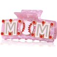 thumbnail image 1 of wonima44 Baseball Mom Large Square Hair Claw Clips Fun Game Day Rectangle Claw Clip Sports Lover Strong Hold Jaw Clip for Women Mother's Day Birthday Holiday Party Hair Accessories, 1 of 1