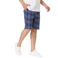 thumbnail image 5 of Lars Amadeus Men's Summer Plaid Shorts Regular Fit Business Chino Short Pants, 5 of 6