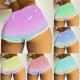 thumbnail image 5 of Dvprdro Women Summer Hot Shorts Printed Gradient Elastic Waist Casual Athletic Gym Beach Shorts, 5 of 5