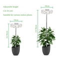 thumbnail image 5 of Luces de cultivo para plantas pequeñas de interior, luz de planta de espectro completo de 48 LED blanco cálido, altura ajustable con adaptador de 5 V 2 A, temporizador de 3/9/12 H, 3 modos, 5 of 5