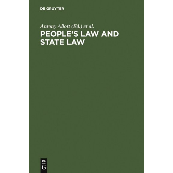 People's Law and State Law: The Bellagio Papers, (Hardcover)