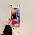 thumbnail image 4 of for iPhone 13 Pro Max Kawaii Phone Case 3D Cartoon Cute Pink Frog Phone Case Soft Silicone Unique Fun Cover Case for Women Girls Slim Fit Anti-Drop Protective Case for iPhone 13 Pro Max, 4 of 16