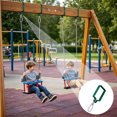 thumbnail image 3 of Heavy Duty Swing Hardware Hooks Square Clamp with Carabiner Weather Resistant Metal Bracket Outdoor Play Set Replacement Part, 3 of 3