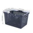 thumbnail image 3 of Xechzx Shower Basket Small Basket with Handle Plastic Portable Storage Organizer Cleaning Caddy for Bathroom Thickened Drainage Toiletry Bag Bin (1Pc 10.6"x5.7"x7.7"), 3 of 7